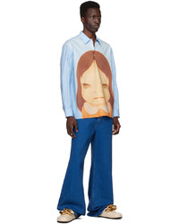 Chemise à manches longues imprimée multicolore Stella McCartney