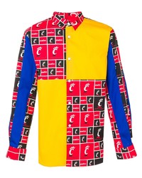 Chemise à manches longues imprimée multicolore Comme Des Garcons SHIRT