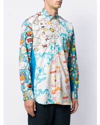 Chemise à manches longues imprimée multicolore Comme Des Garcons SHIRT