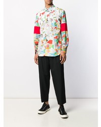 Chemise à manches longues imprimée multicolore Comme Des Garcons SHIRT