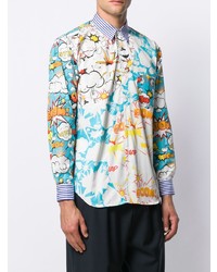 Chemise à manches longues imprimée multicolore Comme Des Garcons SHIRT