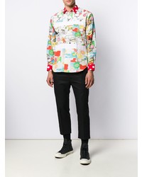 Chemise à manches longues imprimée multicolore Comme Des Garcons SHIRT