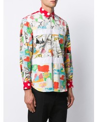 Chemise à manches longues imprimée multicolore Comme Des Garcons SHIRT