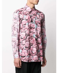 Chemise à manches longues imprimée multicolore Comme Des Garcons SHIRT