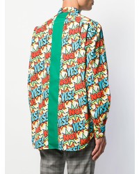 Chemise à manches longues imprimée multicolore Comme Des Garcons SHIRT