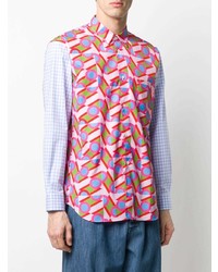 Chemise à manches longues imprimée multicolore Comme Des Garcons SHIRT