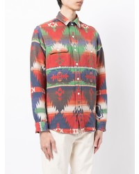 Chemise à manches longues imprimée multicolore Polo Ralph Lauren