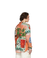 Chemise à manches longues imprimée multicolore Jacquemus