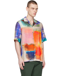 Chemise à manches longues imprimée multicolore Paul Smith