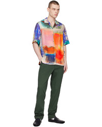 Chemise à manches longues imprimée multicolore Paul Smith