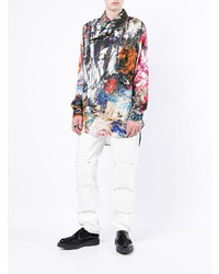 Chemise à manches longues imprimée multicolore Charles Jeffrey Loverboy