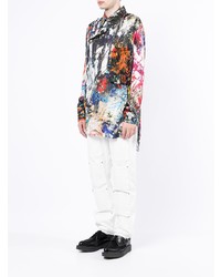 Chemise à manches longues imprimée multicolore Charles Jeffrey Loverboy