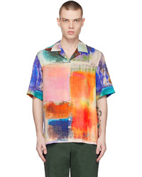 Chemise à manches longues imprimée multicolore Paul Smith