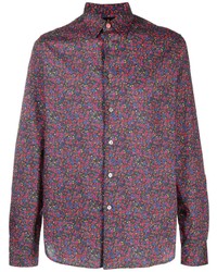 Chemise à manches longues imprimée multicolore PS Paul Smith