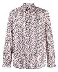 Chemise à manches longues imprimée multicolore PS Paul Smith