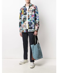 Chemise à manches longues imprimée multicolore PS Paul Smith