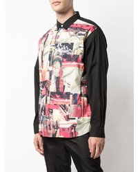 Chemise à manches longues imprimée multicolore Supreme