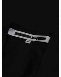 Chemise à manches longues imprimée noire et blanche McQ Alexander McQueen