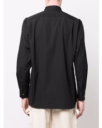 Chemise à manches longues imprimée noire et blanche Comme Des Garcons SHIRT