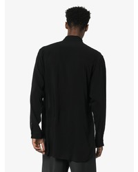 Chemise à manches longues imprimée noire et blanche Yohji Yamamoto