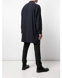 Chemise à manches longues imprimée noire et blanche Yohji Yamamoto