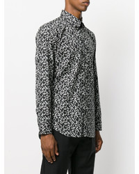 Chemise à manches longues imprimée noire et blanche Marc Jacobs