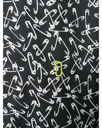 Chemise à manches longues imprimée noire et blanche Marc Jacobs