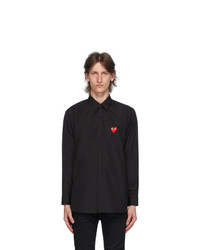 Chemise à manches longues imprimée noire Comme Des Garcons Play