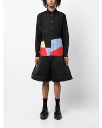 Chemise à manches longues imprimée noire Comme Des Garcons Homme Plus