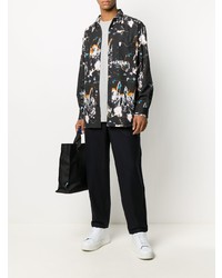 Chemise à manches longues imprimée noire Comme Des Garcons SHIRT