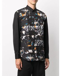 Chemise à manches longues imprimée noire Comme Des Garcons SHIRT