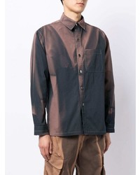 Chemise à manches longues imprimée noire JiyongKim