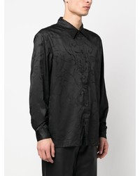 Chemise à manches longues imprimée noire Han Kjobenhavn