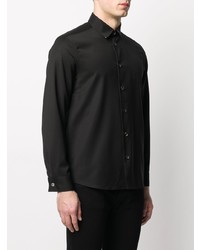 Chemise à manches longues imprimée noire Kenzo