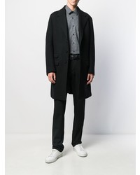 Chemise à manches longues imprimée noire Karl Lagerfeld