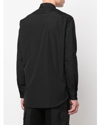 Chemise à manches longues imprimée noire DSQUARED2