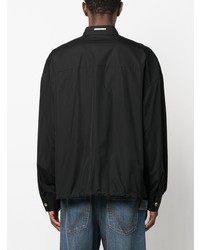 Chemise à manches longues imprimée noire DSQUARED2