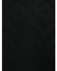 Chemise à manches longues imprimée noire Versace