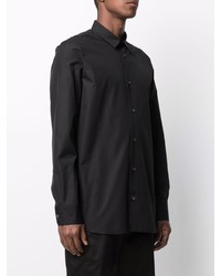 Chemise à manches longues imprimée noire Alexander McQueen