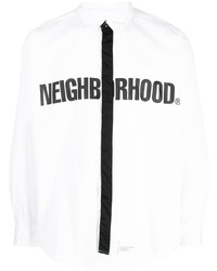 Chemise à manches longues imprimée noire Neighborhood