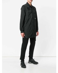 Chemise à manches longues imprimée noire Rick Owens DRKSHDW