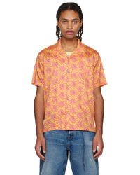 Chemise à manches longues imprimée orange DOUBLE RAINBOUU
