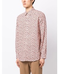 Chemise à manches longues imprimée rose Paul Smith