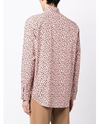 Chemise à manches longues imprimée rose Paul Smith