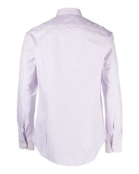 Chemise à manches longues imprimée rose Corneliani