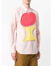 Chemise à manches longues imprimée rose Comme Des Garçons Shirt Boys