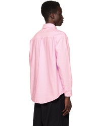 Chemise à manches longues imprimée rose Late Checkout