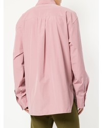 Chemise à manches longues imprimée rose Marni
