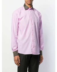 Chemise à manches longues imprimée rose Etro