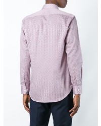 Chemise à manches longues imprimée rouge Etro